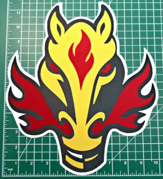 Retro 1998 - 2006 Calgary Flames Horse Head 11.  5 " X 10 " Nhl Jersey Patch/crest