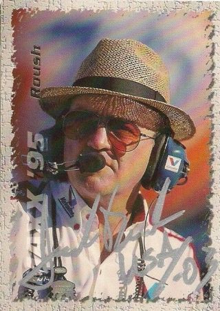 Jack Roush Maxx 1995 Winston Cat In The Hat Usa Signed Card