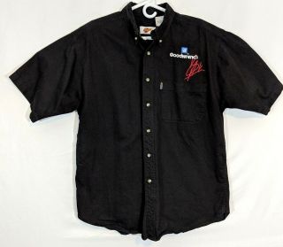 Winners Circle Kevin Harvick Nascar Goodwrench Button Down Shirt Size Large