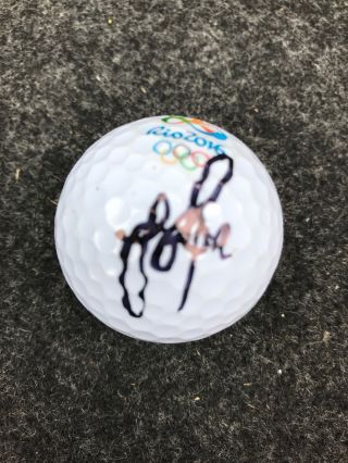 Justin Rose Autograph Signed 2016 Rio Olympics Logo Golf Ball 2018 Champ