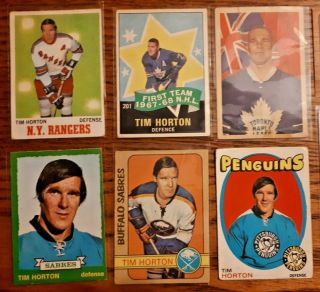 1963 - 64 Parkhurst 16,  Tim Horton Hockey Card,  Toronto - Good Bv $100