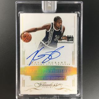 2014 - 15 Flawless Kevin Durant Flawless Finishes Auto 1/1 White Box