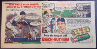 1954 Billy Pierce Beech - Nut Gum Ad Sunday Comics 6/13/54