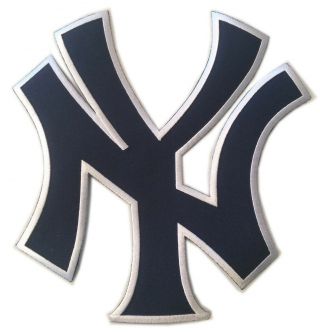 York Yankees Mlb Baseball Large 9 " Ny Team Logo Patch