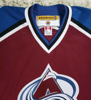 Colorado Avalanche KOHO NHL Hockey Jersey - Men ' s Size Medium (M) 7