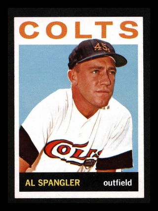 1964 Topps " Al Spangler " Houston Colts 406 Nm/nm,  (combined Ship)