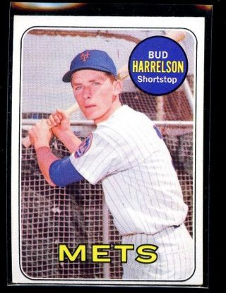 1969 Topps 456 Bud Harrelson Mets Nrmint D015769
