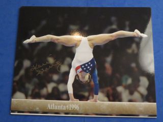 Kerri Strug Signed 8x10 Photo 1996 Magnificent Seven Olympic Gold Medal Team