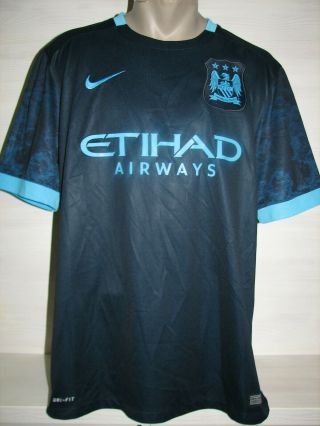 Manchester City 2015 - 16 Away Shirt Nike Size L