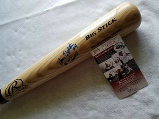 Lenny Dykstra Autograph Signed Rawlings Pro.  Model Baseball Bat 86 Wsc.  Jsa Auth