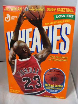 1997 Michael Jordan Wheaties Box Mj Signed Basketball Offer
