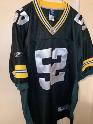 Mens REEBOK On Field GREEN BAY PACKERS Clay Matthews NFL JERSEY Sewn Stitched 52 2