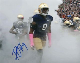 Daelin Hayes Notre Dame Football Auto Autographed Signed 8x10 Photo