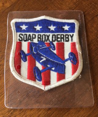 Soap Box Derby Vintage Commemorative Cart Kart Patch Badge Akron