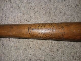 VINTAGE TED WILLIAMS WOOD BASEBALL BAT 34 inches professional model 1940s 6