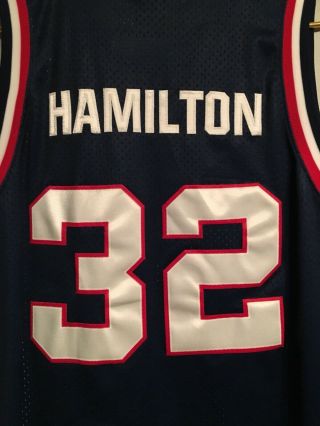 Richard Rip Hamilton Jersey Detroit Pistons 80 Throwback Nike Mens XL Blue 8