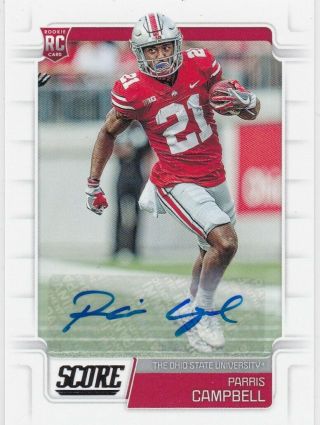 Parris Campbell Colts Ohio State Buckeyes 2019 Score Rookies 351 Auto Rc Sp