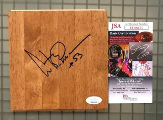 Artis Gilmore Signed Hardwood Floorboard Floor Piece Autographed Jsa Hof