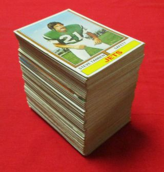1974 Topps Football Card Partial Set N 206 Cards