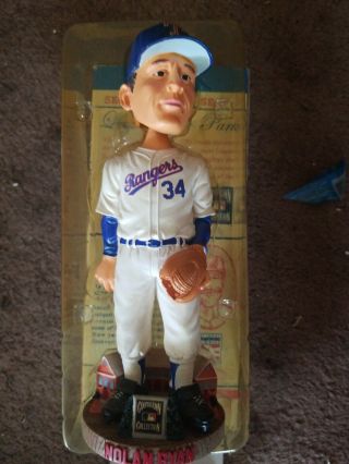 Nolan Ryan Texas Rangers Legends Of The Park Forever Collectibles Bobblehead