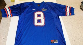 Nike Florida Gators Ncaa Rex Grossman Blue White Football Jersey 8 Size Xl