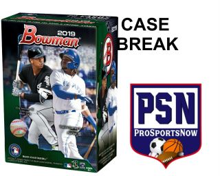 Texas Rangers Tex Tx Topps 2019 Bowman Baseball Blaster 16 Box Case Break 1