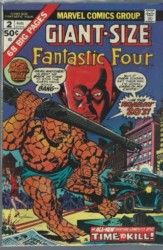 Vintage Marvel 1974 Giant Size Fantastic Four 2 Comic