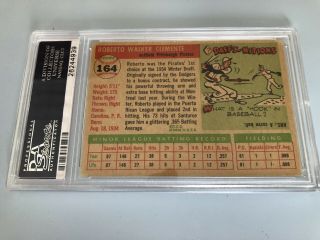 1955 TOPPS ROBERTO CLEMENTE 164 ROOKIE CARD PSA 2.  5 GOOD, 6