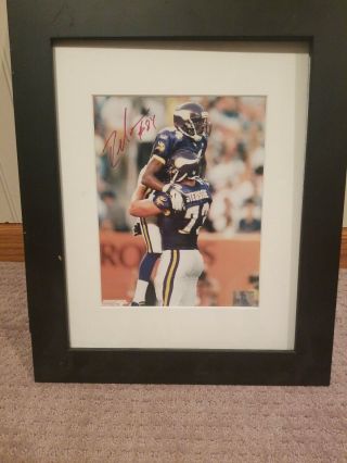 Randy Moss Signed Picture From 15 And 1 1998 Season Perfect For Any Viking Fan