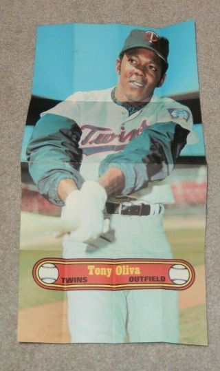 1972 Topps Baseball Large Poster Tony Oliva Minnesota Twins 7