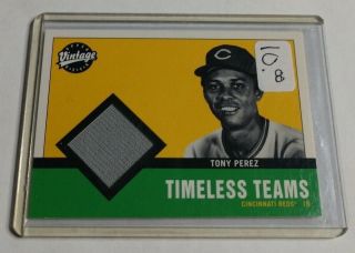 Tony Perez - 2001 Upper Deck Vintage - Timeless Teams - Jersey - Reds -