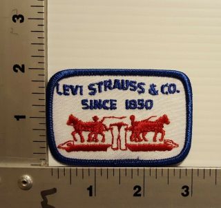Levi Strauss & Co.  Since 1850 Vintage Embroidered Patch (blue/red)
