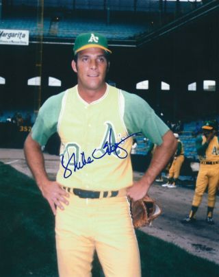 Signed 8x10 Mike Hegan Oakland A 
