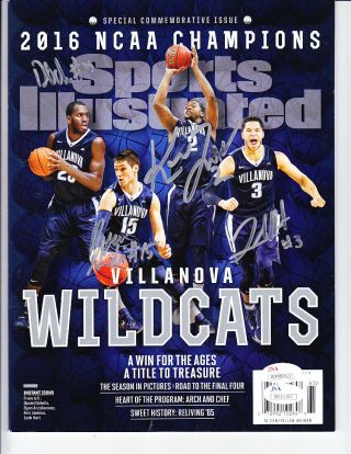 2016 Villanova Wildcats Ncaa Champions 1 Signed Autographed Sports Illustrated