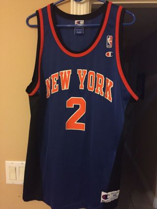 Champion Vintage York Knicks Larry Johnson Men’s Jersey Size 48
