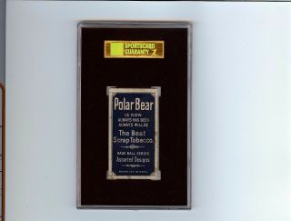 Rare 1909 - 11 T206 Al Mattern Polar Bear Back Boston SGC 40 / 3 VG 2