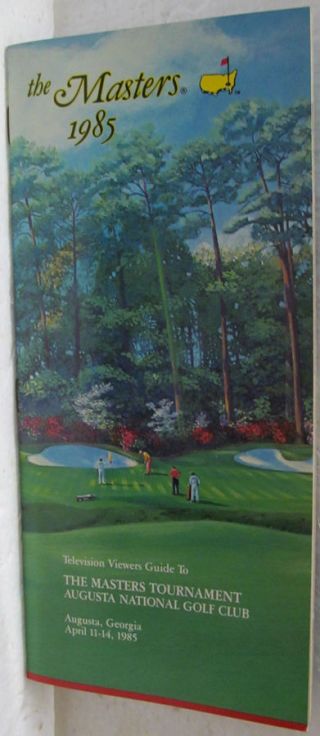 1985 Masters Television Viewers Guide