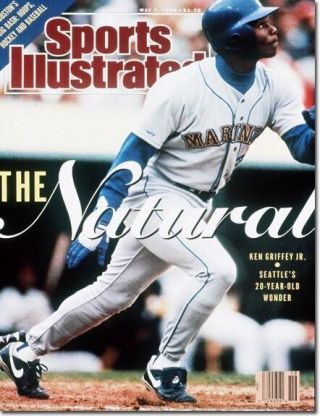 May 7,  1990 Ken Griffey,  Jr.  Seattle Mariners Sports Illustrated A