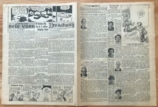 1949 NY Subway WORLD SERIES Newspaper DAILY NEWS Yankees (4) Dodgers (3) Game 3 8
