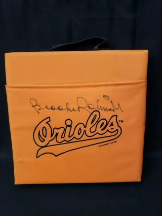 Brooks Robinson Baltimore Orioles Autographed Stadium Chair Seat Cushion