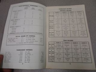 1969 Nebraska High School Basketball Championships Program - Class A,  B,  C and D 2