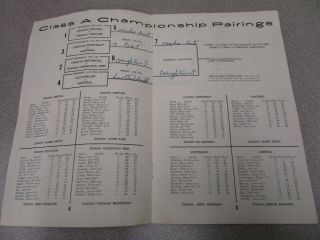 1969 Nebraska High School Basketball Championships Program - Class A,  B,  C and D 3