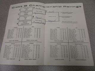 1969 Nebraska High School Basketball Championships Program - Class A,  B,  C and D 4