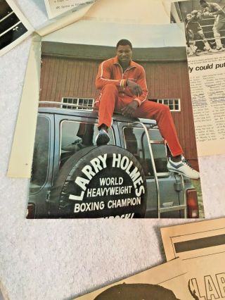 LARRY HOLMES: BOXING HISTORY COMPLETE WITH BROADCAST SCRIPTS,  PICTURES & ARTICLES 3