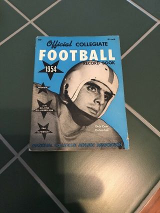 Rare 54 Official Collegiate Football Record Book Dick Carr Columbia