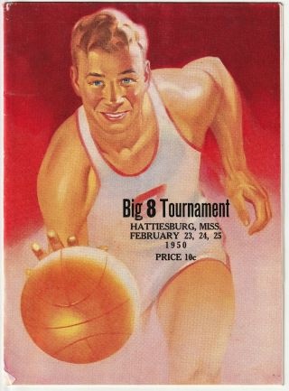 1950 Mississippi Big 8 High School Basketball Tournament Program Hattiesburg Htf