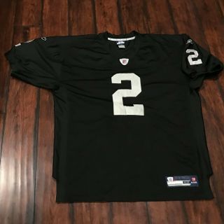 JaMarcus Russell Oakland Raiders NFL Jersey Size 52 2XL Reebok Football Shirt 2