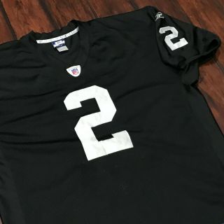 JaMarcus Russell Oakland Raiders NFL Jersey Size 52 2XL Reebok Football Shirt 3