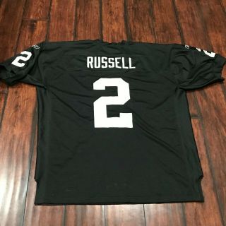 JaMarcus Russell Oakland Raiders NFL Jersey Size 52 2XL Reebok Football Shirt 6