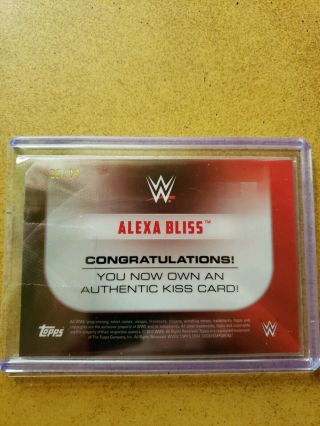 Alexa Bliss WWE Kiss Card 2